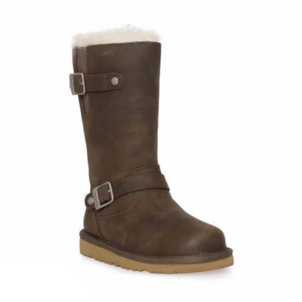 UGG AUSTRALIA KENSINGTON BROWN TALL BOOTS 1969 women’s size 7, youth size 5
